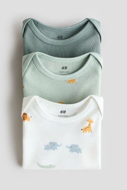 Pack de 3 bodies en punto de algod?n - H&m фото 4