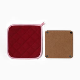 Набор кухонный Тюльпаны: прихватка 19?19 см, подставка под горячее