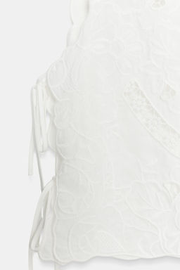 CAMISA BORDADOS ZW COLLECTION / Blanco - Zara фото 7