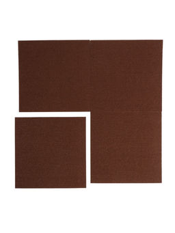 Ковролин самоклеящийся для пола и для стен, 300×300 мм, цвет коричневый, 10 шт.