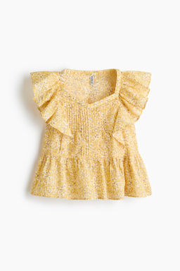 Frill-trimmed cotton top - H&m фото 2