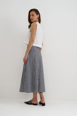 Юбка SKRT2534_BW Checkers/Черный, белый