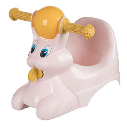 Горшок детский в форме игрушки Зайчик Lapsi 420х290х310 мм (светло-розовый) - Idiland фото 2