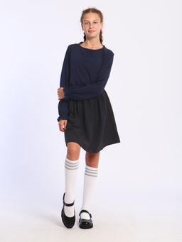 Лонгслив Анечка серо-голубой Ладошки  фото 42