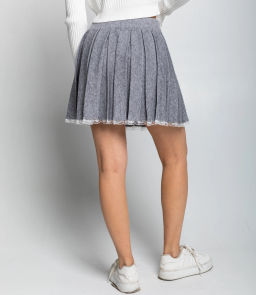 Юбка #КТ622 (4), серый