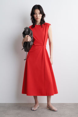 VESTIDO MIDI CON DETALLE DE NUDO - H&m фото 2