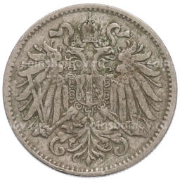 Монета 10 геллеров 1894 года Австрия