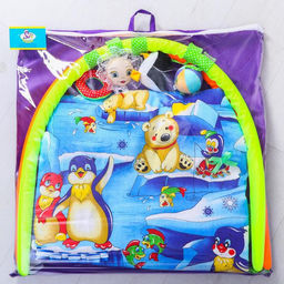 Развивающий коврик с дугами «Арктика», 100х87 см, 4 игрушки, Дельфин