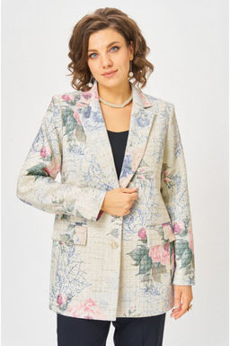 Жакет БелЭльСтиль 762 молочный твид фото 8