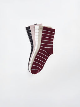 ?izgili Kad?n Soket ?orap 5li