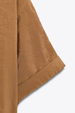 SHORT SLEEVE FLOWING SHIRT - Zara фото 8