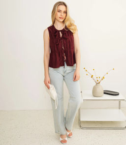 Топ #КТ73601, бордовый - Dommod фото 4