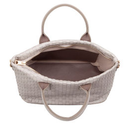 Итальянская женская сумка DuDu Bags серии Jaqueline | жемчужный серый - Dudubags фото 4