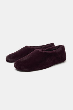 FAUX FUR BALLET FLATS - Zara фото 4