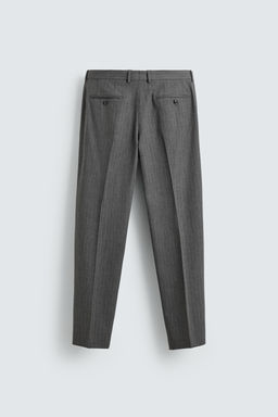 PANTAL?N TRAJE RAYA DIPLOM?TICA CON LANA / Gris - Zara фото 6