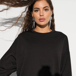 Свитшот Привычка быть стильной (блэк) - Charutti фото 3