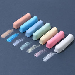 Мелки цветные, 7 цветов МИКС «Смешарики»