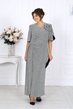 Платье Ninele 7509 серебро фото 7