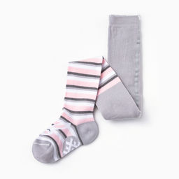 Цена за 2 шт. Колготки детские KAFTAN «Заяц», рост 92-98 см, серый/розовый