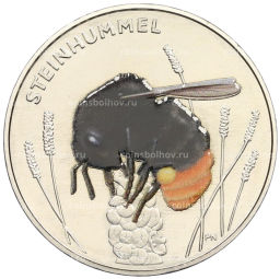 5 евро 2024 года J Германия Удивительный мир насекомых Краснохвостый шмель