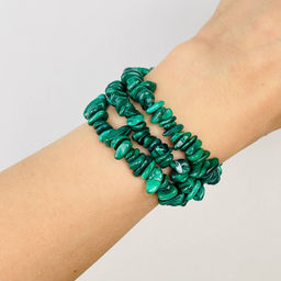 Бусины для украшений из Малахита крошка 41 см