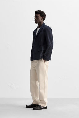 TEXTURED CHINO TROUSERS - Zara фото 4