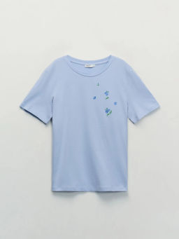 Футболка из хлопка с принтом / Zarina  фото 6