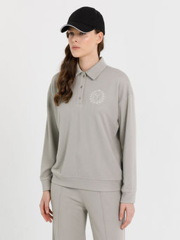 Джемпер-поло с вышивкой