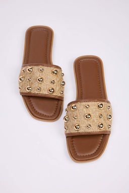 Trendyol Shoes Siyah Gumus Trok Tasl? S?k Kad?n Terlik TAKSS25TE00013 - Trendyolmilla фото 14