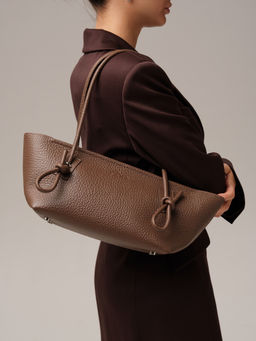 Кожаная сумка Linda DBR 31340 коричневый какао  фото 3