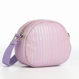 Сумка детская на молнии, цвет сиреневый