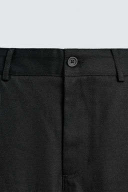 PANTAL?N BARREL FIT LYOCELL - ALGOD?N / Negro - Zara фото 9