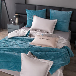 Комплект постельного белья на резинке Сатин Velvet Premium с Одеялом VPR008 180*200*25;160*200*25;140*200*25 Евро 4 Наволочки