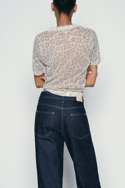 ANIMAL PRINT FINE KNIT TOP - Zara фото 5