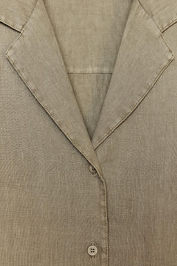 ZW COLLECTION 100% LINEN SHIRT - Zara фото 4