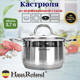 Кастрюля нерж. 2.7л HR151-2 OLS-016-7/OLS-16016-11