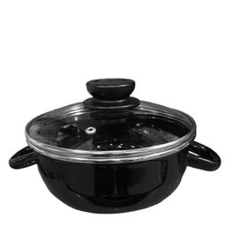 Кастрюля эмал. 1,35 л d=18,5 см со стекл. крыш. APS арт. 4010661/1