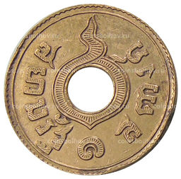 Монета 1 сатанг 1929 года Таиланд