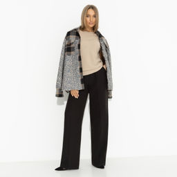 Футболка в рубчик Искусство строить глазки (бежевый) - Charutti фото 6