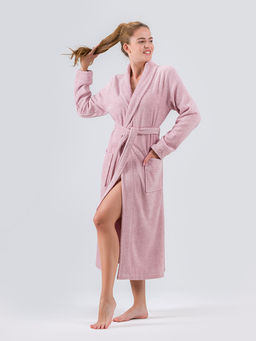 Халат махровый KARNA NORA (Лавандовый)  фото 6