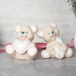 Фигурка Мишка 10 см / YZ170122AB /уп 48/96/фарфор (A, с подарком)