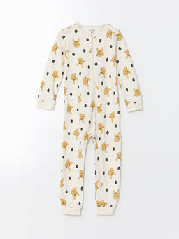 Bask?l? Erkek Bebek Tulum