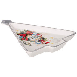 БЛЮДО AGNESS С НОВЫМ ГОДОМ! В ФОРМЕ ЕЛКИ 26*20*3 СМ  фото 3