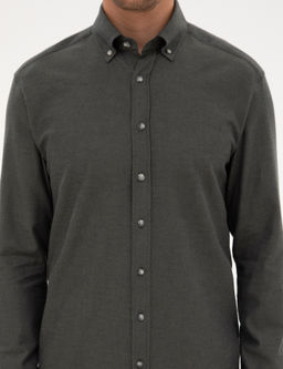 Koyu Haki Regular Fit Uzun Kollu G_mlek - Pierre cardin фото 6