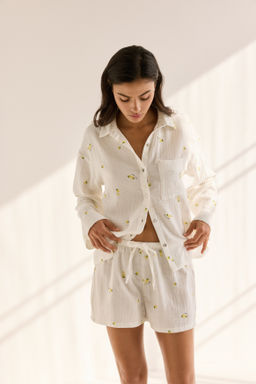 Camisa y pantal?n corto de pijama - H&m фото 16