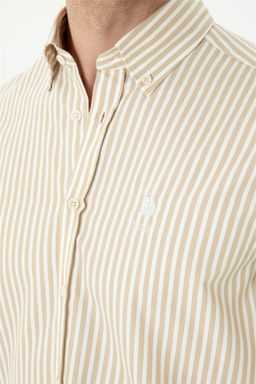 U. S. Polo Assn Мужская рубашка с длинным рукавом Stone - U.s. polo assn фото 7