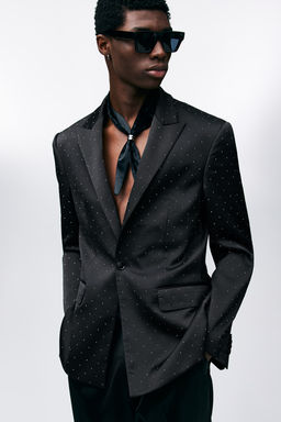 Americana con strass Regular Fit