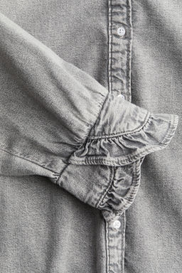 Blusa denim con ribetes de volante - H&m фото 8