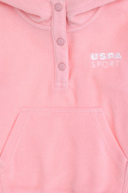 Толстовка для девочек с пудрой Неожиданная скидка в корзине - U.s. polo assn фото 3