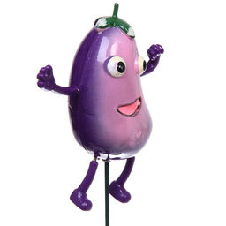 Фигура на спице "Веселый баклажан" 60см (фигурка 12 см)